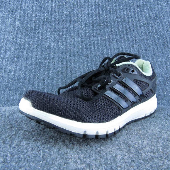 adidas Cloudfoam Women Sneaker Shoes Black Synthetic Lace‎ Up Size 7.5 Medium - Picture 1 of 10